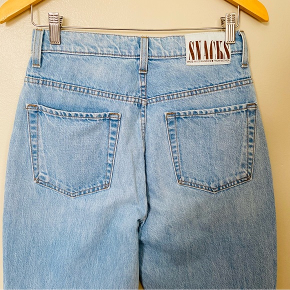 MOTHER Denim SNACKS High Waisted Twizzy Skimp Just A Nibble Light Wash Jeans 27 - Picture 8 of 15